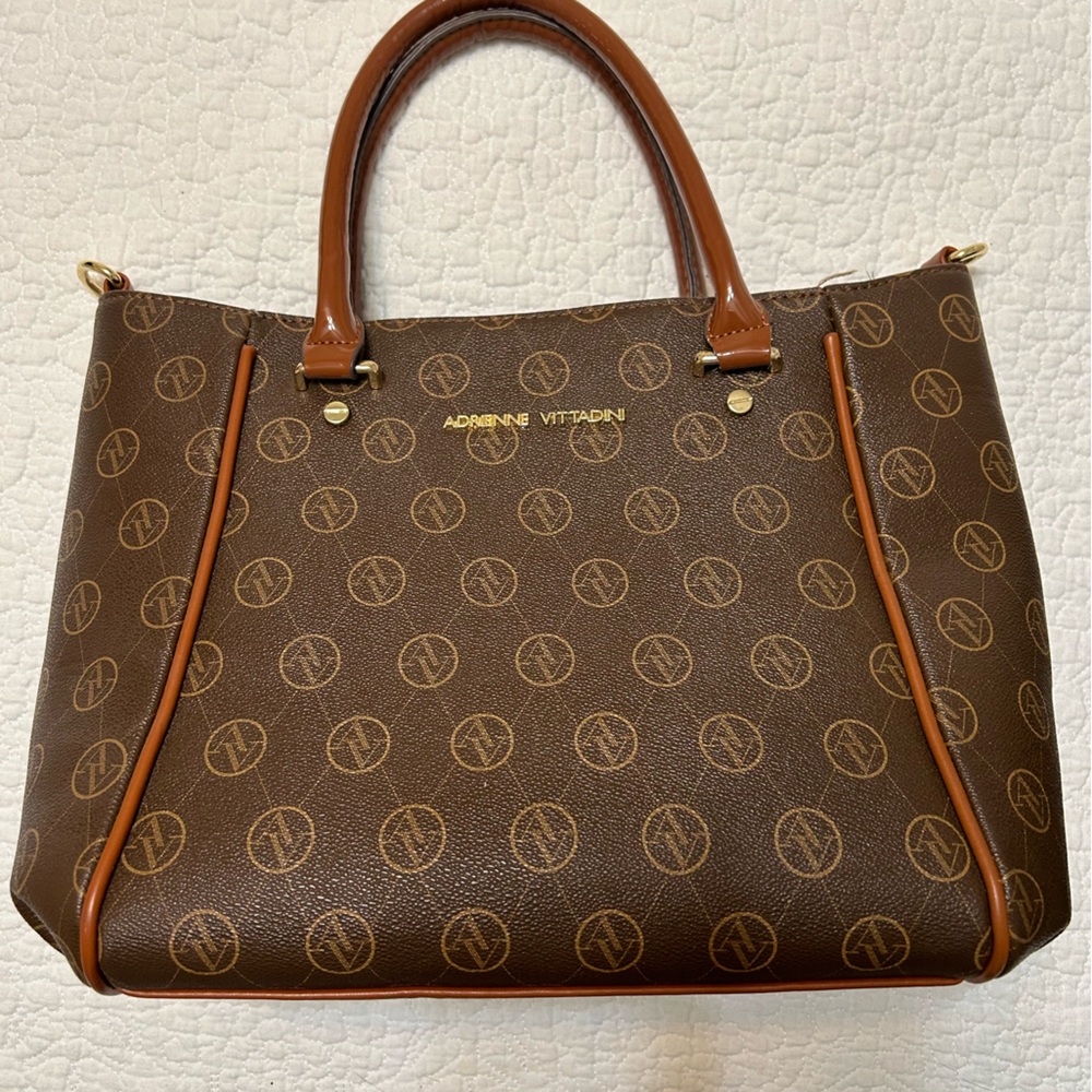 Adrienne Vittadini brown tote - like new
